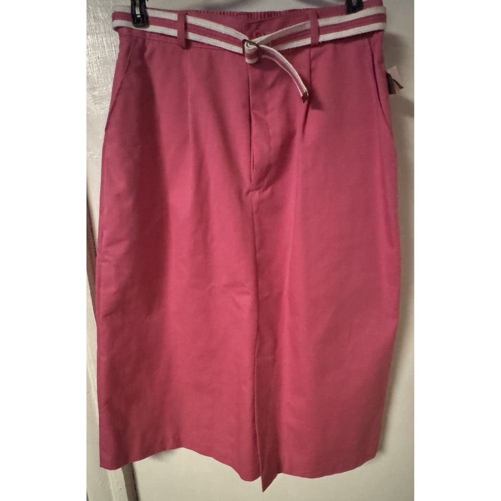 Vintage Picket and Post‎ Women's Pink A-line Belted Skirt Size 14 NWT